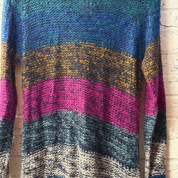 Studio JPR Striped Knit Hooded Cardigan NWT - Picture 9 of 11